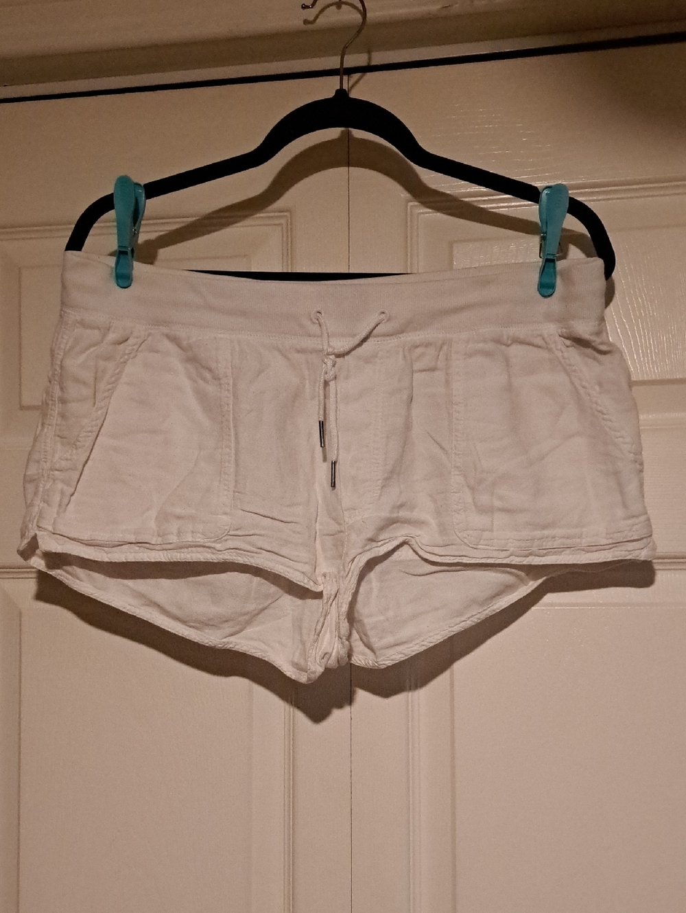 🪕Community-White Drawstring Cotton Ladies casual summer Beach/pool Shorts